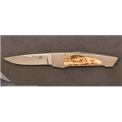 Stag antler folding knife by Emile Bach Van Ben