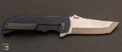 Couteau "Bluephin" tactique custom Frame-lock flipper par Pohan Leu