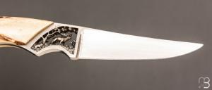  Couteau droit par Charles Roulin - Cerf