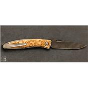 Couteau Mnandi Damas Ladder Maple burl de Chris Reeve