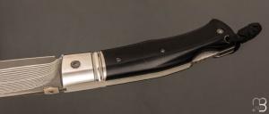   Couteau " Ork "  custom lock-back par Raphaël Durand - Suminagashi SGPS et Richlite®