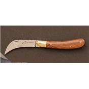 Walnut wood Serpette pocket knife