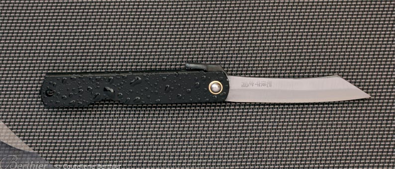 Black water drops pattern handle Higonokami knife