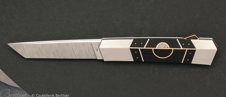 Couteau de poche Bauhaus en penshell de Ken Steigerwalt