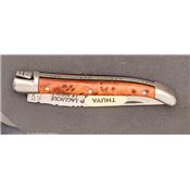 Couteau de poche Laguiole 9cm loupe de thuya par Le Fidèle