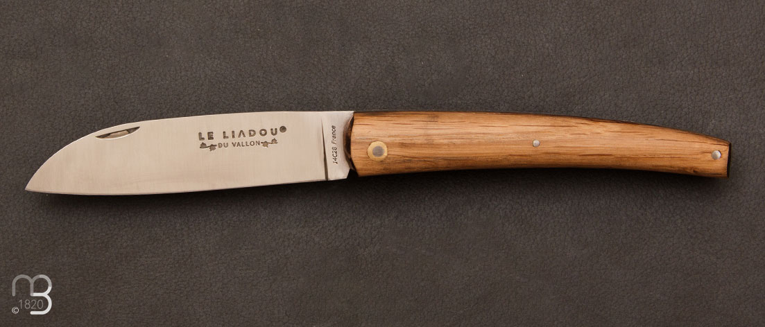 Couteau Le Liadou chêne de foudre 12 cm