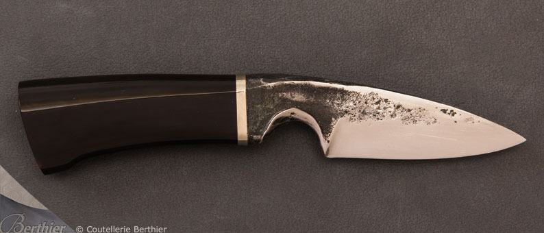 Buffalo horn Bocosto fixed blade knife.