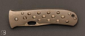 Couteau  "  Buck/Mayo Frame-lock Titanium  " par BUCK USA - Tom Mayo design