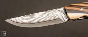 Couteau de poche 1515 Mammouth et Damas VG10 par Manu Laplace