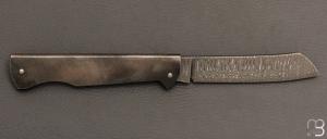  Couteau " Basic Higo " slipjoint custom par Anthony Brochier - Damas