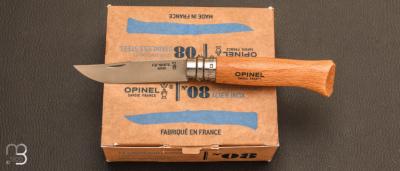 Boîte de 12 couteaux Opinel n°8 inox hêtre
