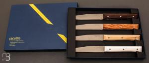 Coffret de 4 couteaux de table Facette Opinel panach