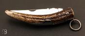 Couteau " Cornillon " 14 cm Bois de cerf par J. Mongin