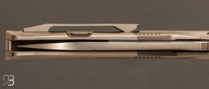   Couteau 1504A par Rike Knives - Titane et lame en M390