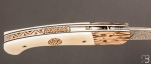  Couteau " 1515 collection Zulu " par Manu Laplace - Os et Palmier