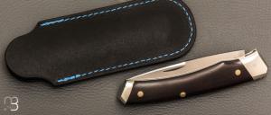   Couteau " 1820 " par Mathieu Herrero - Grenadille et lame en 14C28N