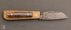 Couteau " 2 clous " custom par Louis Blanchet Kapnist