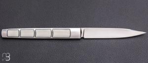    Couteau " APEX " custom de Lionel Lalague - Elforyn et lame en RWL34