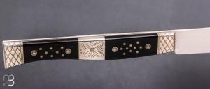    Couteau " Aurillac Primitif " par Mathieu Herrero - Corne de buffle