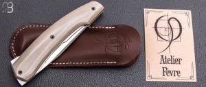   Couteau " Axiome" de Lucas Gilbert - Atelier Fèvre - G10 et lame en 14C28