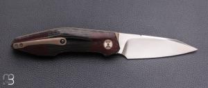  Couteau "Axyome " par Thierry Savidan - Micarta canvas et CPM154
