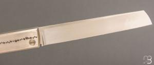   Couteau " Balls Lined Folder " par Petr Hofman - Titane et lame en RWL34