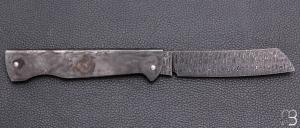    Couteau " Basic Higo " slipjoint custom par Anthony Brochier - Damas