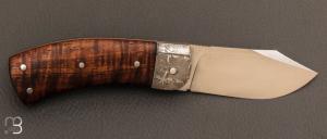 Couteau " Bull " custom RWL-34 et koa par David Breniere