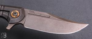   Couteau " Bullet  " pliant de Gudy van Poppel - Titane et Böhler N690