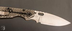   Couteau " Double Gunner Grip " par Mick Strider - S30V / Titane - G10
