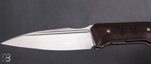  Couteau " Dressytak " custom de GTKnives - Thomas Gony - RWL34 et Antique Dark Layered Bakelite
