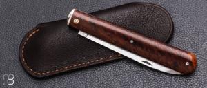   Couteau " Effilé"  par Adrien Vautrin - Micarta Vintage et 14c28n
