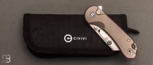  Couteau " Elementum Utility " de Civivi - Grey Aluminium