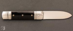   Couteau " Empire " de collection par Benjamin Mittay - Corne blonde