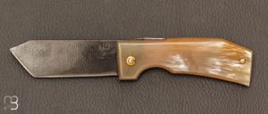   Couteau " Eustache " pimontais par Geoffroy Gautier - Corne