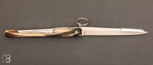 Couteau de poche Facette 16,5 cm corne blonde par J. Mongin