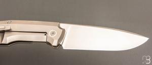    Couteau  " FiF20 Braille " custom par Philippe Jourget - Titane et CPM-154CM