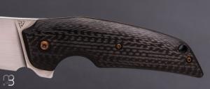    Couteau " Hifi " custom par Philippe Jourget - Fibre de carbone et CPM 154CM