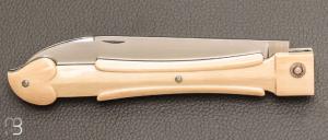   Couteau " Inspiration XVIème siècle " de Glenn Guillou - Ivoire de mammouth et  RWL34