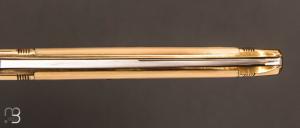   Couteau " Issoire 2 pièces "  de Robert Beillonnet - Pulpe d'ivoire de mammouth et RWL-34