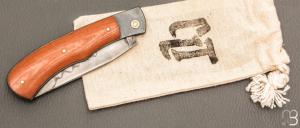 Couteau " Jack " pliant par Tanguy Coillot - Micarta vintage et lame en C130