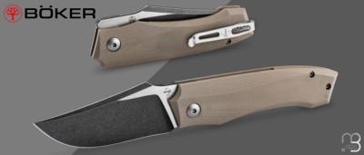 Couteau " Kazy " par Böker Plus - Collaboration Gabriel Berthelemy - G10 et Nitro-V