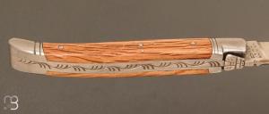 Couteau de poche Laguiole 12cm Chêne par Le Fidèle