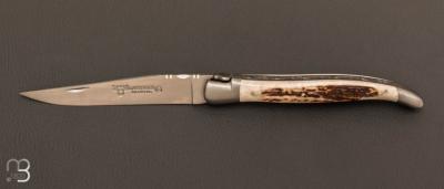   Couteau Laguiole Aubrac 13CM Bois de cerf et lame en acier inoxydable