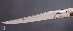  Couteau " Laguiole 2 pièces " par Erwan Aubriet - Ivoire de mammouth et RWL34