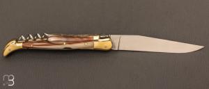 Couteau Laguiole 3 pièces pointe de corne 12 cm par la Forge de Laguiole