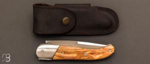  Couteau  Laguiole "Le chasse" par Couttier - 14C28N - Olivier