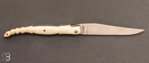 Couteau " Laguiole " custom de David Dauvillaire - Manche en os
