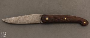    Couteau " Le Passager " de Pierre Thomas - Atelier Odae - Wengé microbillé