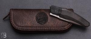  Couteau " custom Liner-lock " de Berthelemy Gabriel - La Forge Agab - Zirconium et D2